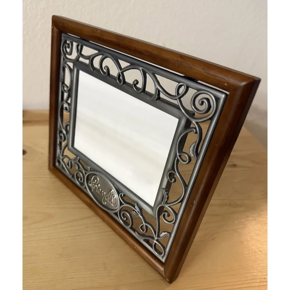 Vintage‎ Malden Ornate Metal Wood Picture Frame 